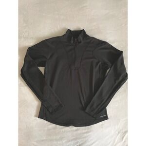 Columbia Titanium Black Long Sleeve 1/4‎ Zip Base Layer Women's Medium